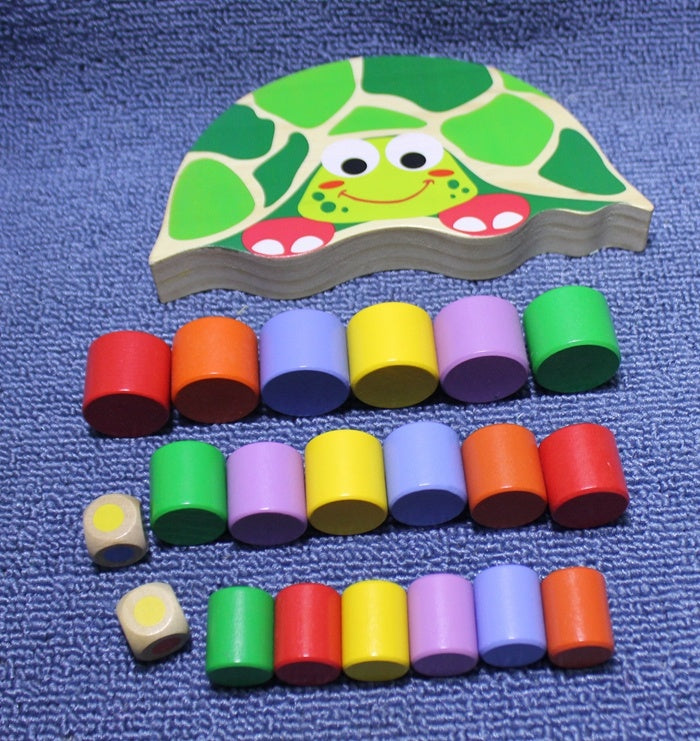 Wooden Tortoise Balance Toy – Montessori Motor Skills Toy for Toddlers