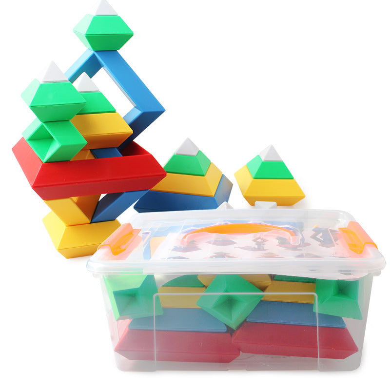 Rainbow Stacking Tower - Montessori Wooden Ring Toy for Sensory Learning & Fine Motor Skills