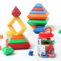 Rainbow Stacking Tower - Montessori Wooden Ring Toy for Sensory Learning & Fine Motor Skills