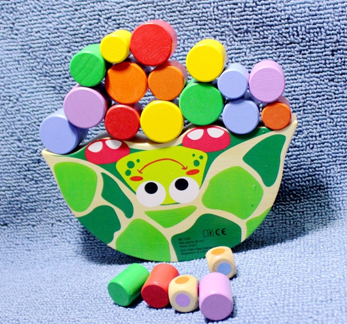 Wooden Tortoise Balance Toy – Montessori Motor Skills Toy for Toddlers