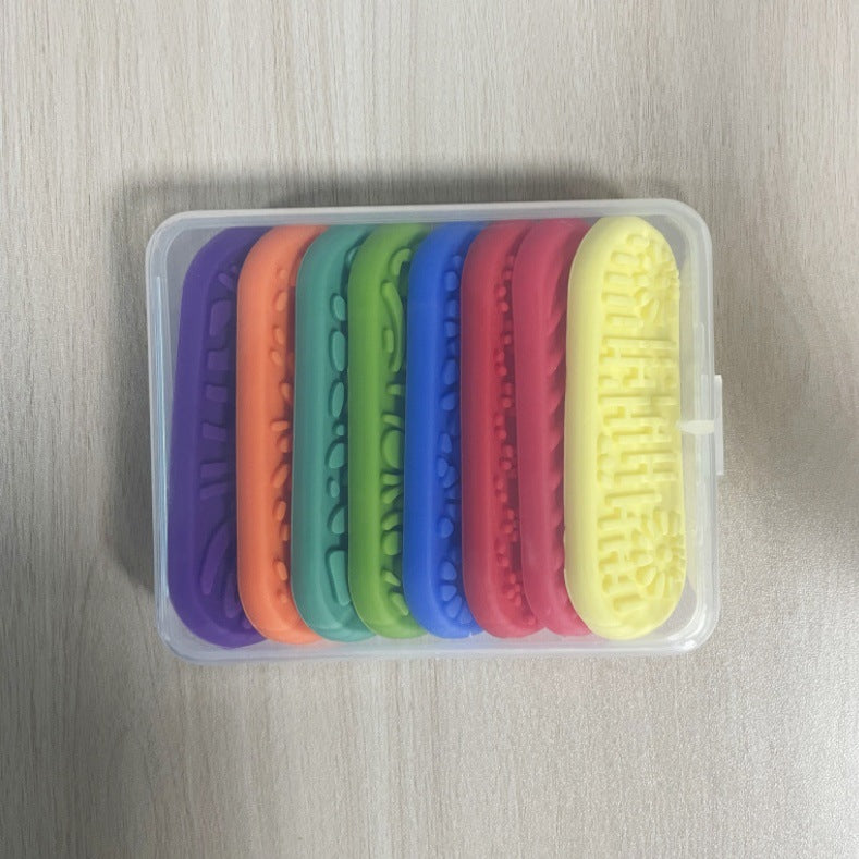 Sensory Suction Fidget Stones for Kids | Silicone Stress Relief Toy (8-Pack)