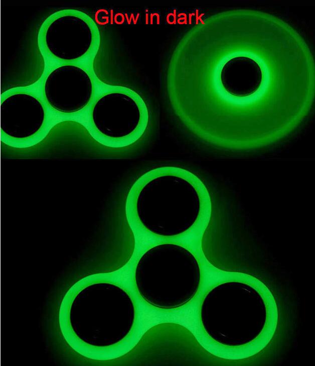 Glow-in-the-Dark Tri-Spinner Fidget Toy – Sensory Stress Relief Spinner