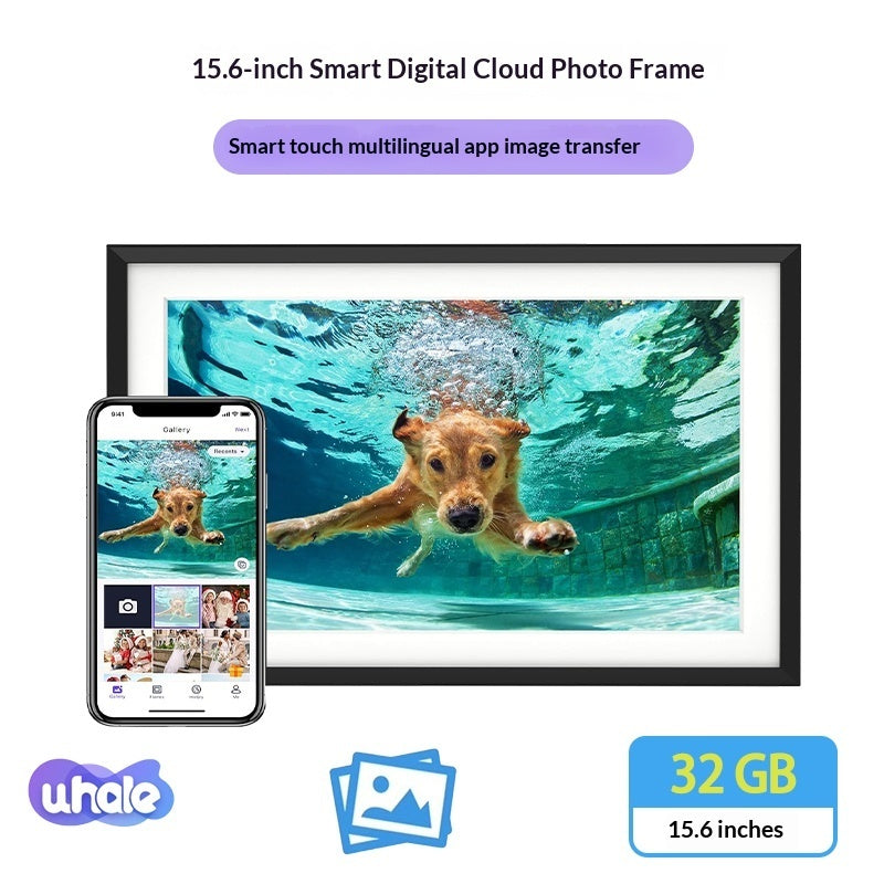 Smart Touchscreen Digital Photo Frame – HD Display, WiFi-Ready, 8" to 15.6"
