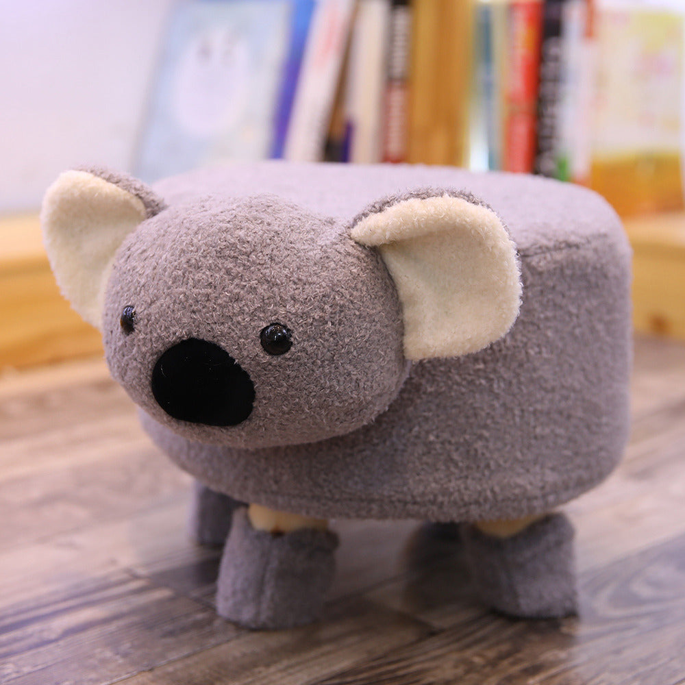 Cow Plush Toy Stool - Soft Animal Footrest & Kids Seating for Home Decor
