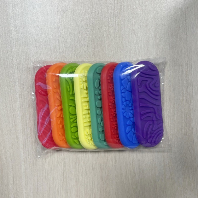 Sensory Suction Fidget Stones for Kids | Silicone Stress Relief Toy (8-Pack)