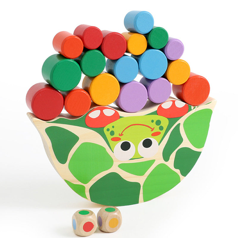 Wooden Tortoise Balance Toy – Montessori Motor Skills Toy for Toddlers