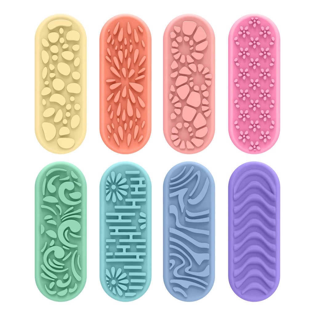 Sensory Suction Fidget Stones for Kids | Silicone Stress Relief Toy (8-Pack)