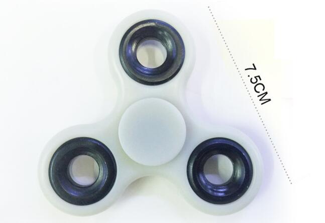 Glow-in-the-Dark Tri-Spinner Fidget Toy – Sensory Stress Relief Spinner