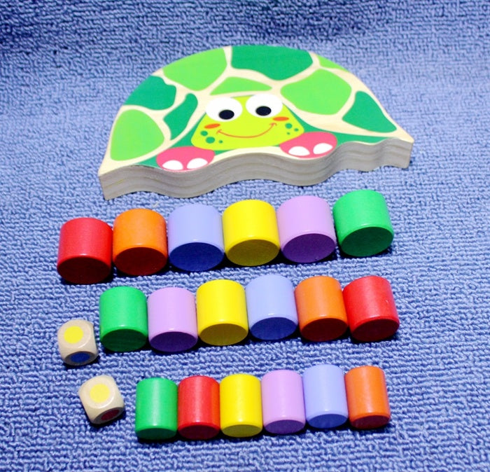 Wooden Tortoise Balance Toy – Montessori Motor Skills Toy for Toddlers