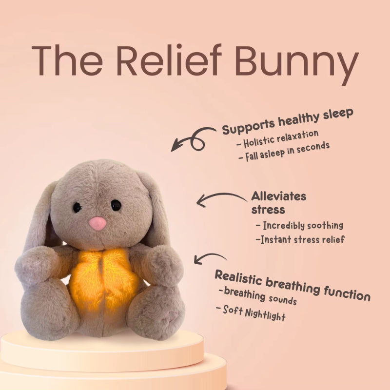 Calming Breathing Bunny - Sensory Plush Toy for Anxiety Relief & Sleep