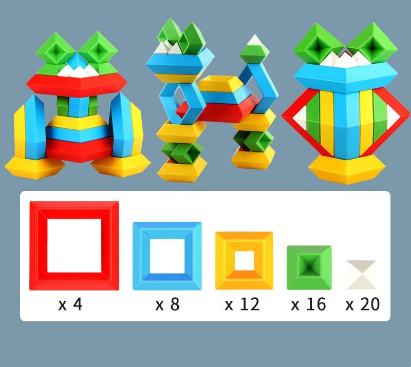 Rainbow Stacking Tower - Montessori Wooden Ring Toy for Sensory Learning & Fine Motor Skills