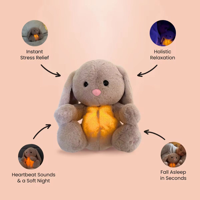 Calming Breathing Bunny - Sensory Plush Toy for Anxiety Relief & Sleep